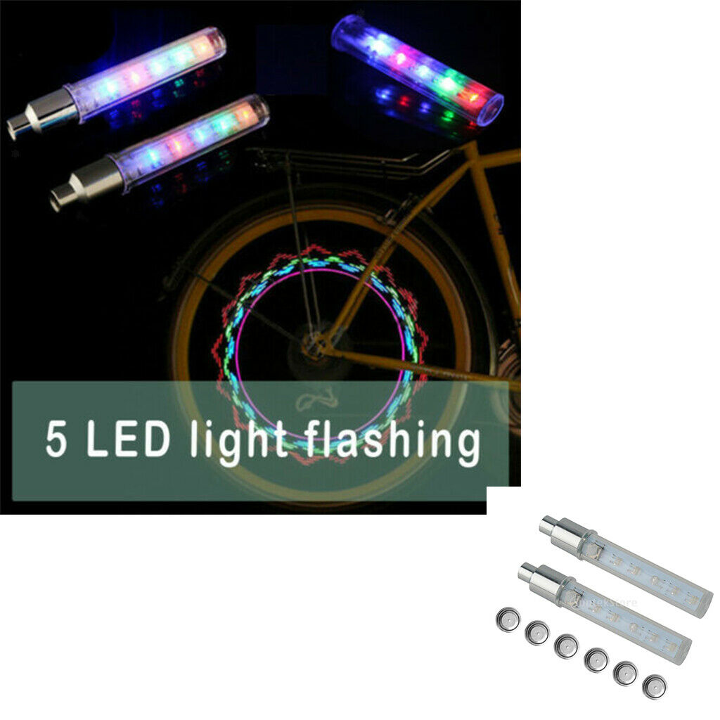 Led Bike Wheel Lights - Waterproof Bright Bicycle Light Strip (2 Pack), Cool