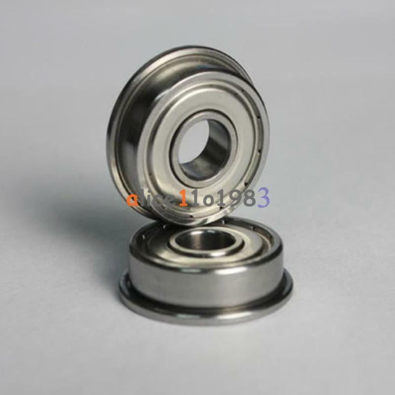 5PCS MF63zz Mini Metal Double Shielded Flanged Ball Bearings (3mmX6mmX2.5mm)