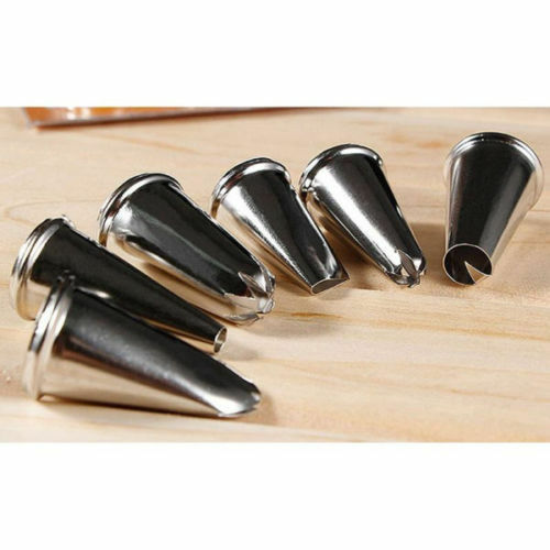 6pcs Icing Piping Nozzles Tips Tool Set For Cake Puff Decorating Sugarcraf.l8