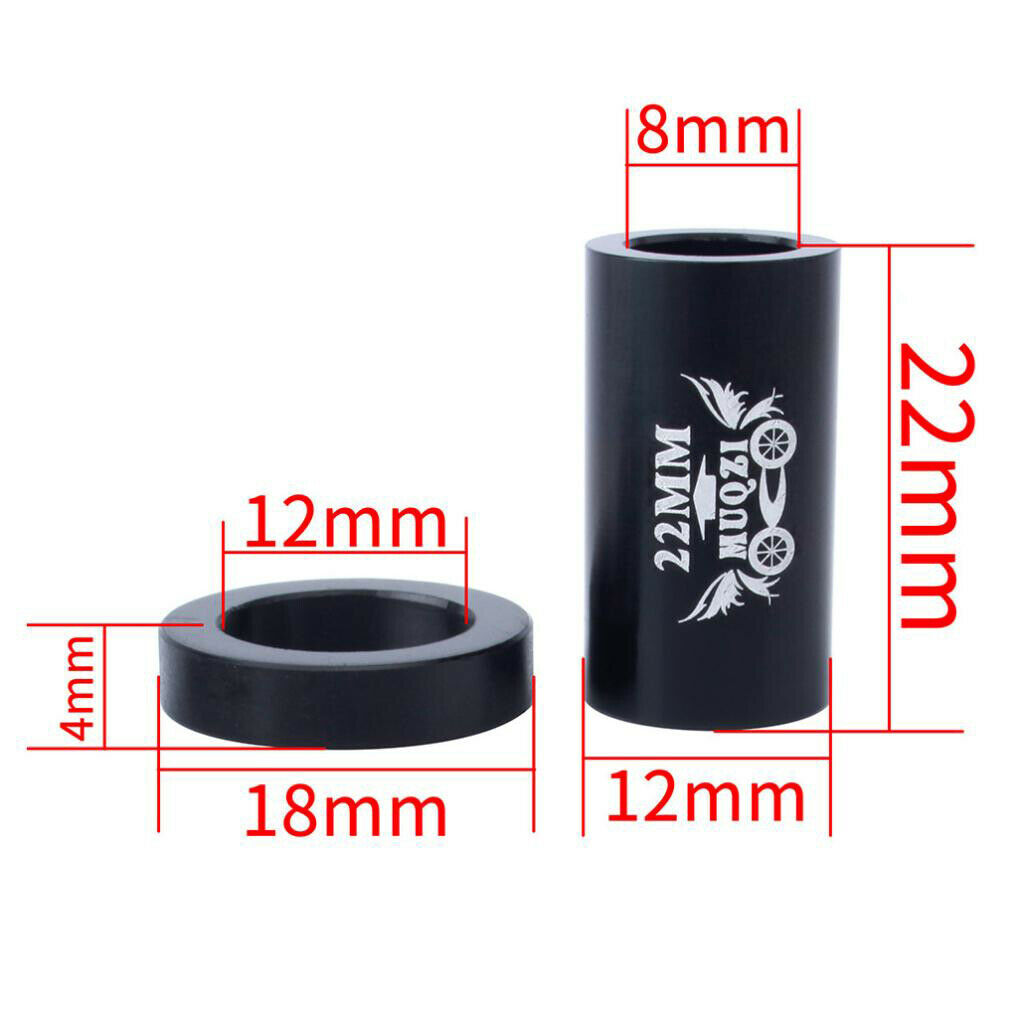 2 Sets of DH AM Mountain Bike Rear Shock Absorber  Bushing Tubing Kit