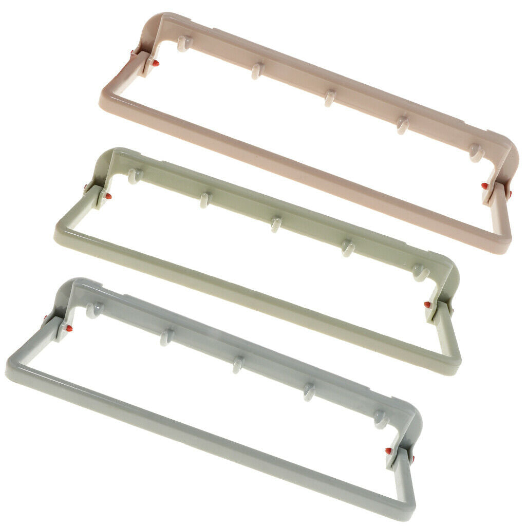 5 Hook Holder Organizer Foldable Kitchen Home Towel Hangers - blue, 24.7X7.5X2cm