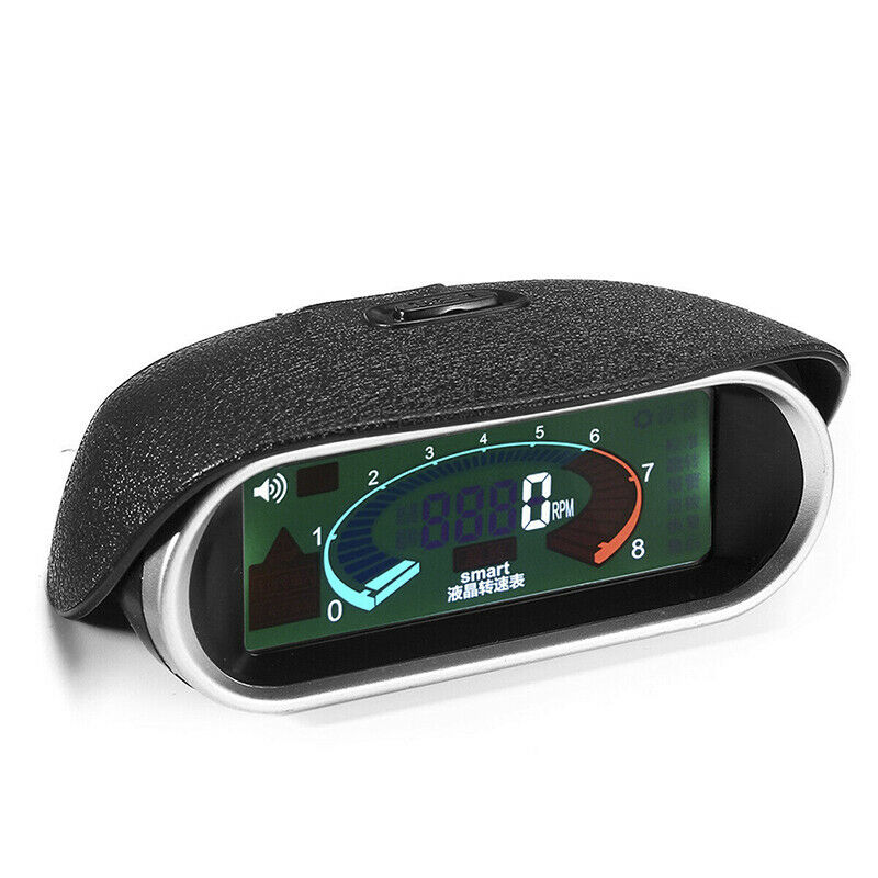 Car Universal LCD 50-9999RPM Tachometer Digital Engine Tach Gauge Boat TruckBDD