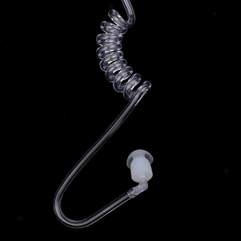 Covert Acoustic Tube Earpiece PTT Throat MIC For Kenwood Baofeng 888S UV-5RA