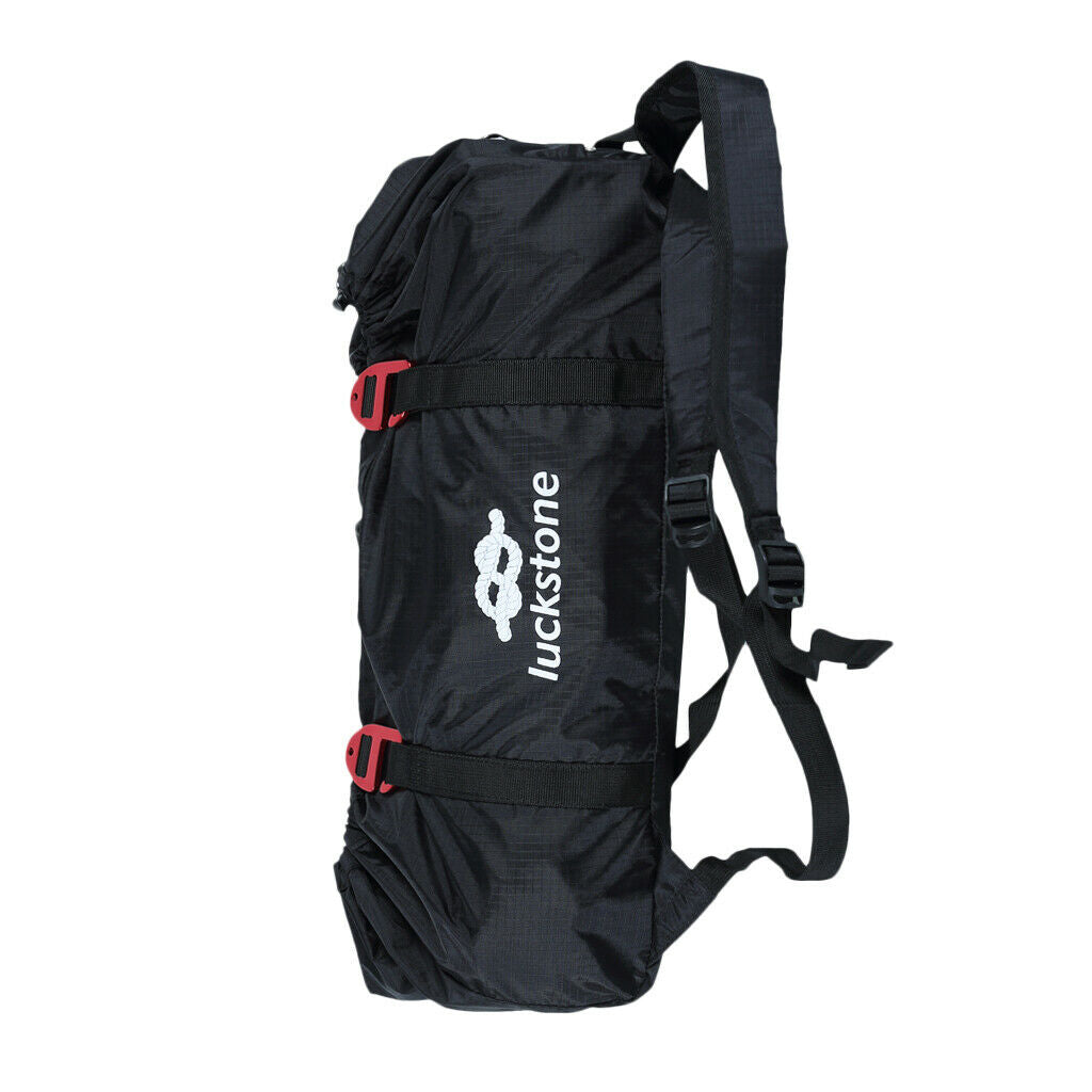 Rope Cleaning Brush Red + Folding Rock Climbing Arborist Rope Cord Bag Black
