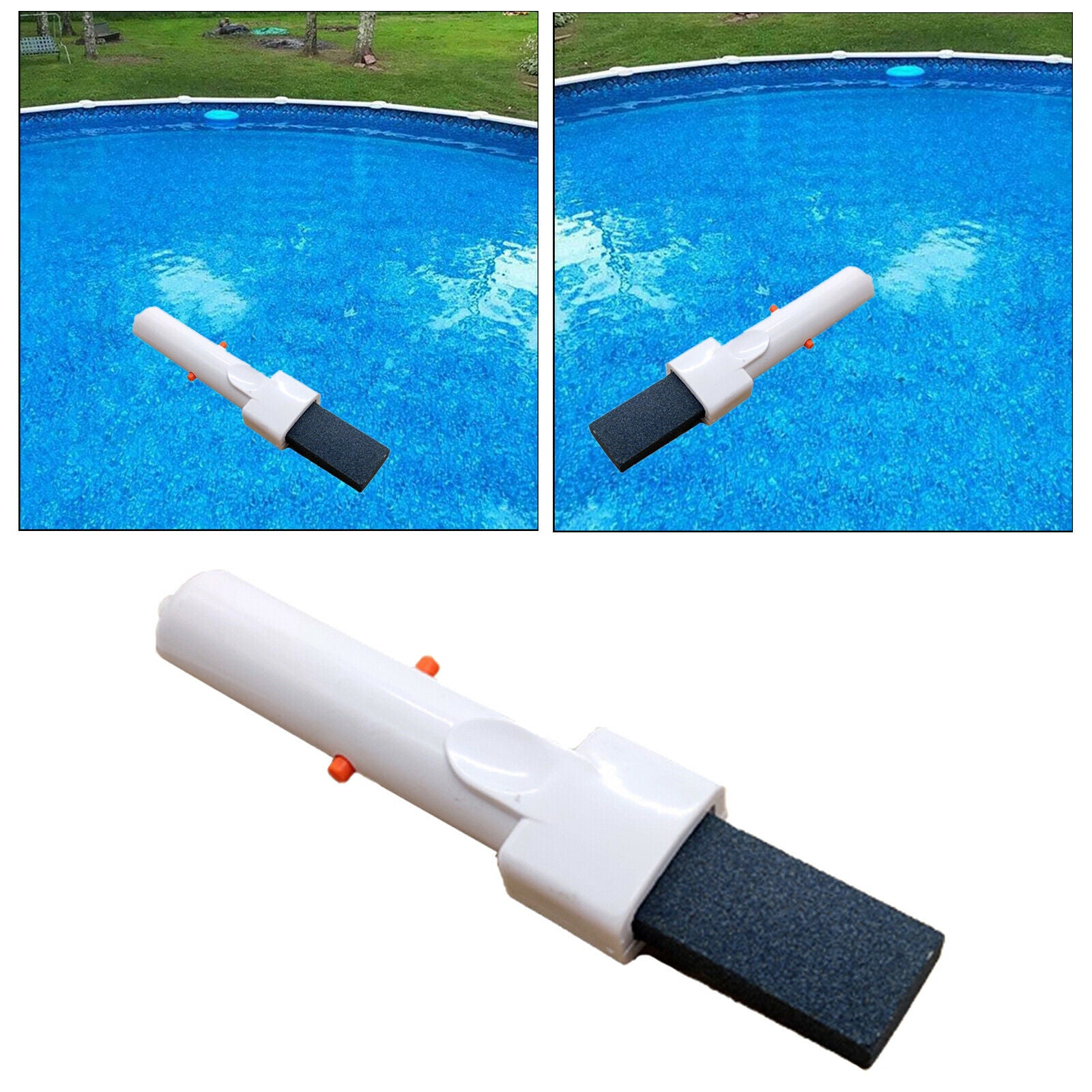 Effective Pool Pumice Stone with Clip Handle Surface Lime Remover Erase Rust