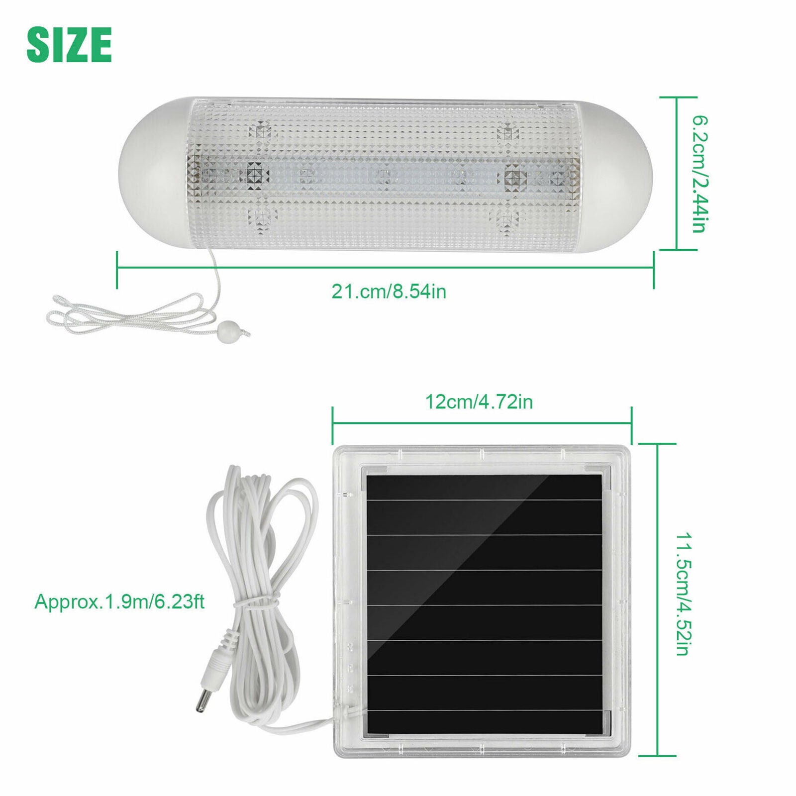 Solar Powered LED Shed Light Wall Indoor Pull Lamp Corridor La Yard Garden