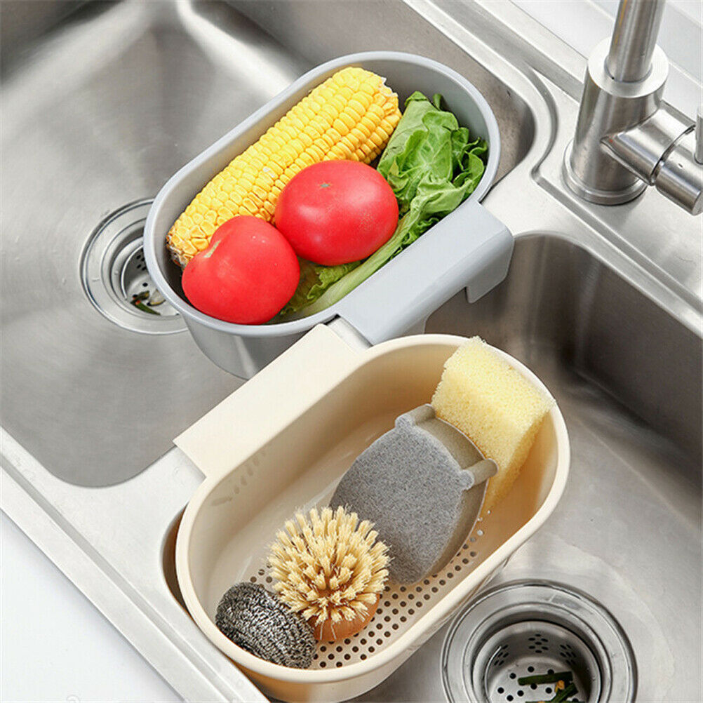 Sink Strainer Kitchen Waste Filter Basket Hanging Storage Rack for Kitchen Tools