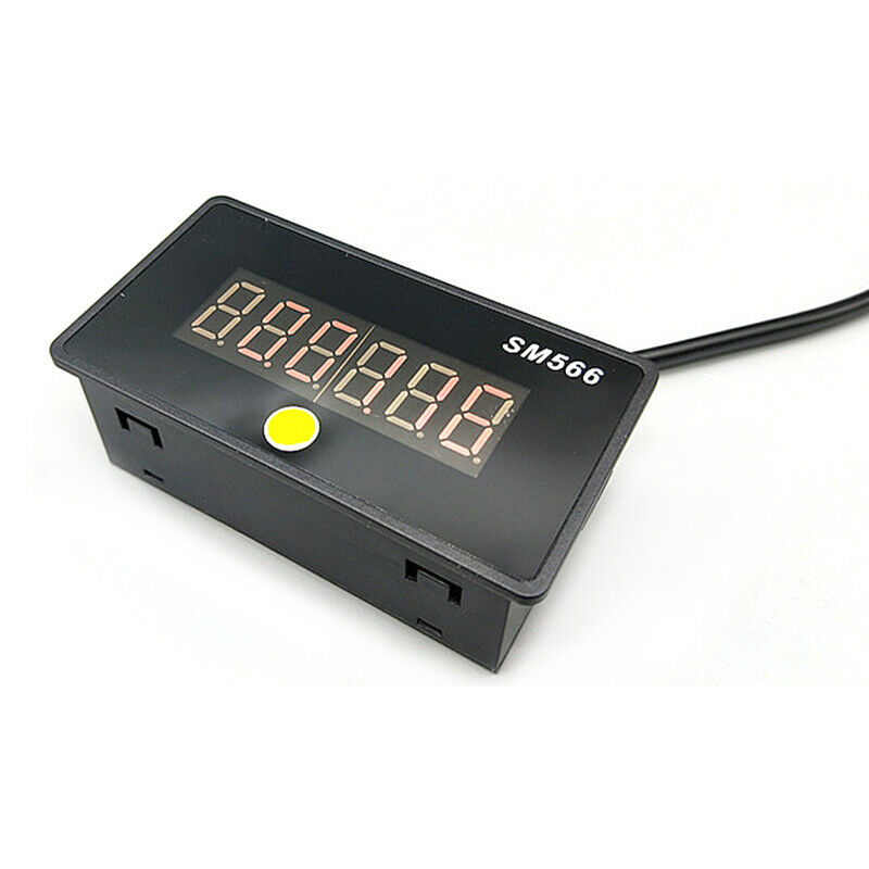 Ac100-240V Cyclic Timing Digital Led Display Panel Reset Button Timer 0-9999Hour