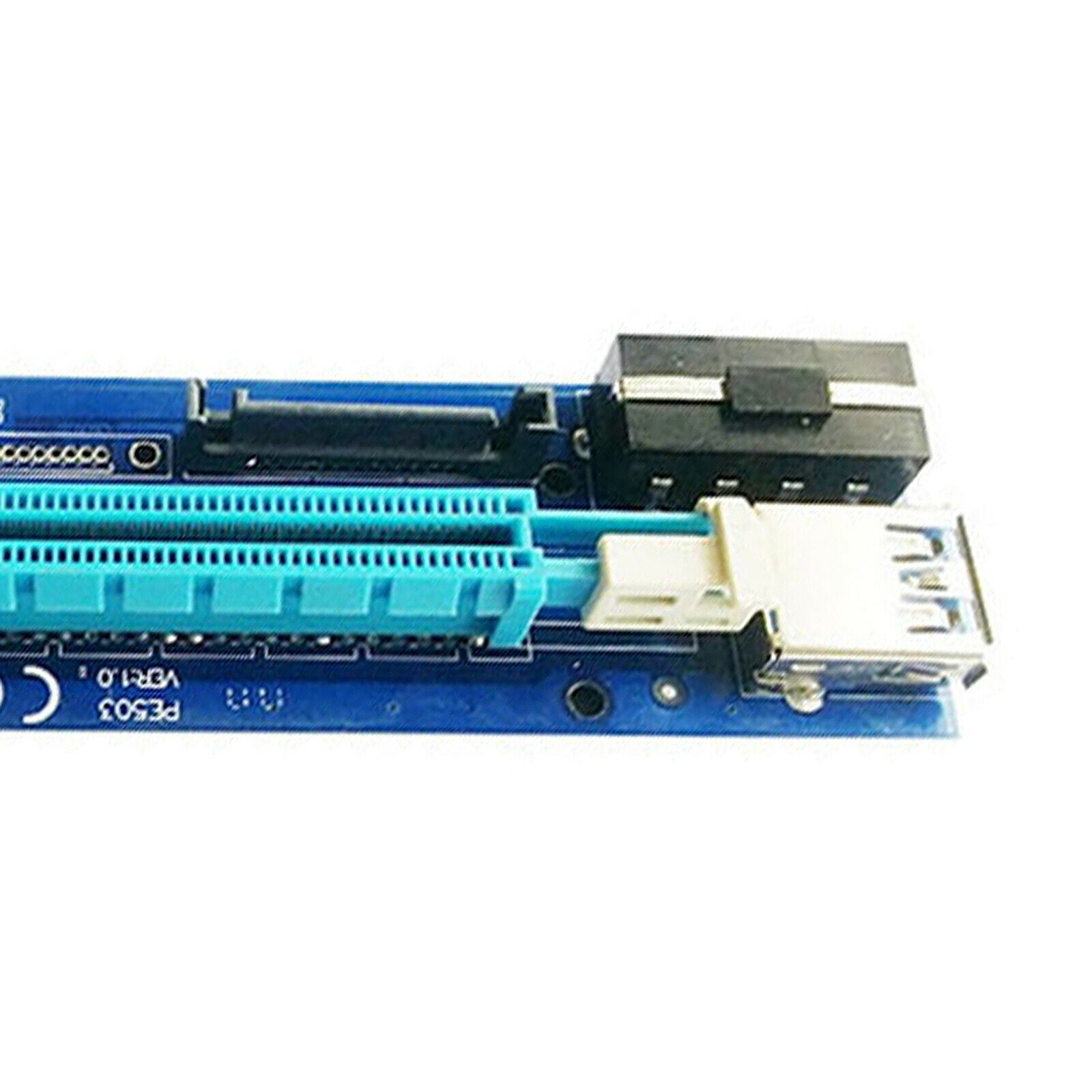 PE503 PCI-E GPU Riser Card 4PIN+SATA Adapter for Bitcoin Miner Accessories