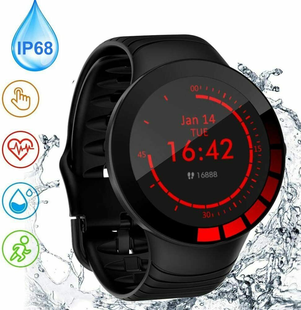 E3 Smart Watch Men Fitness Bracelet Heart Rate Blood Pressure Health Tracker SUK
