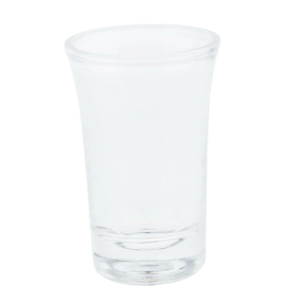 1 x Clear Acrylic Shot Glass Whisky Wine Cup Tumbler Mug for Bar Home 35ml