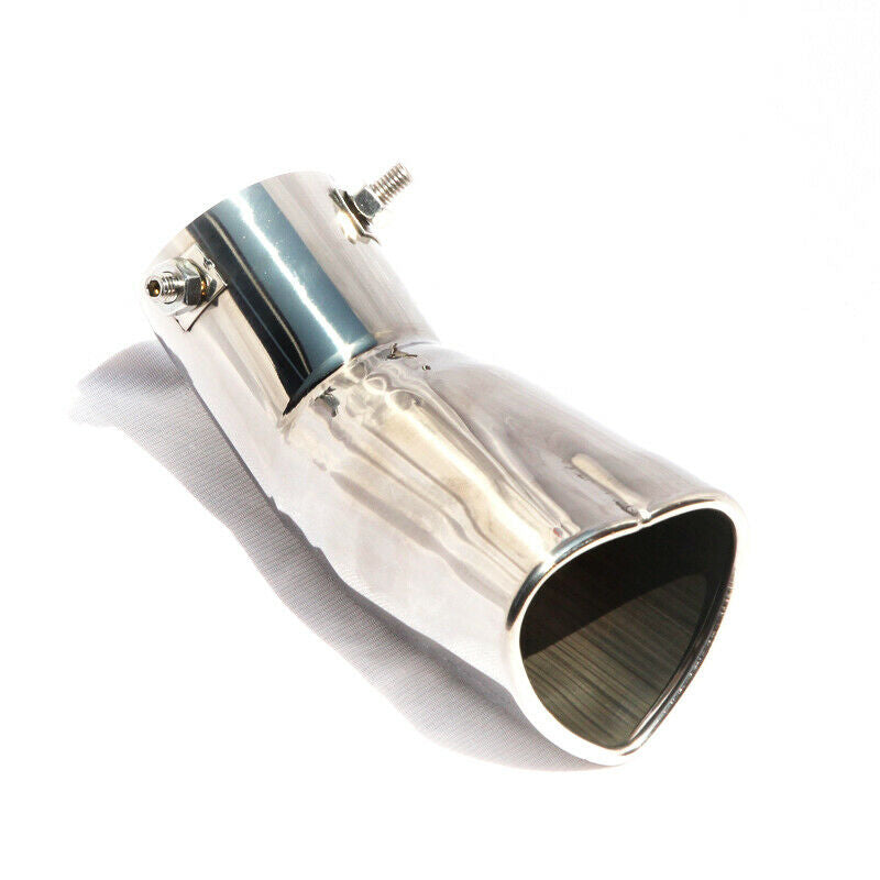 63mm Inlet Universal Exhaust Tip Pipe Car Heart Shape Tail Pipe Stainless Steel