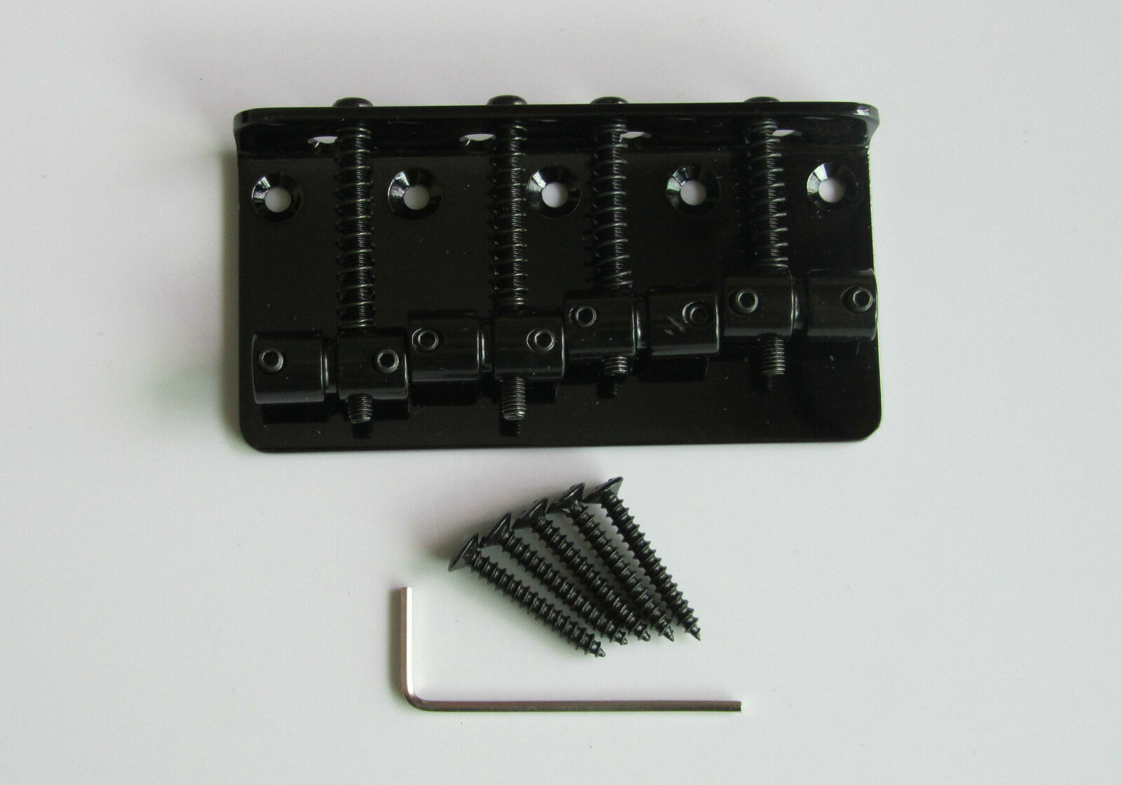 Black 4 String Electric J Bass or P Bass Bridge for Jazz/Precision Bass Guitar