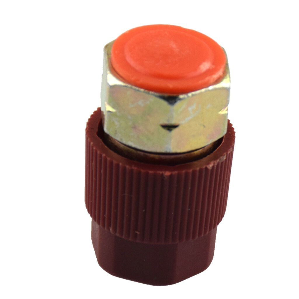3/8" High A/C Service Charging Port Adapter Retrofits R12 to R134a with Cap