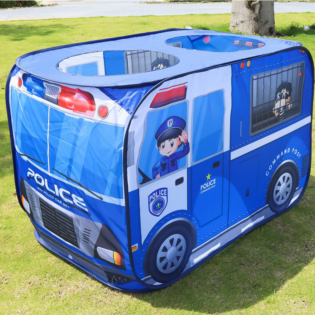 Collapsible Child Play Tent Large Space Police Car Tents Playground Toys