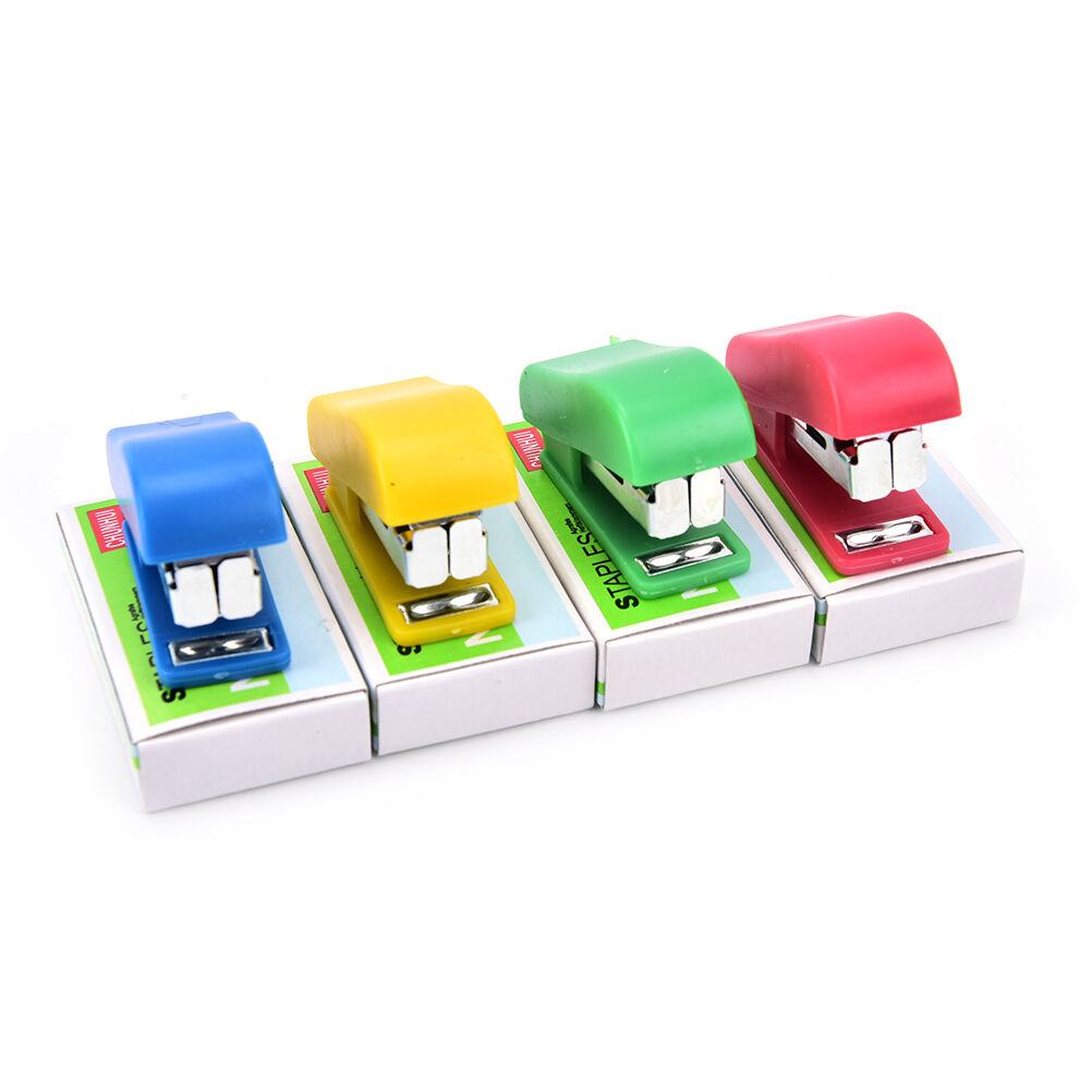 Office Student School Home Mini Cartoon Paper Document Stapler With Staple.l8