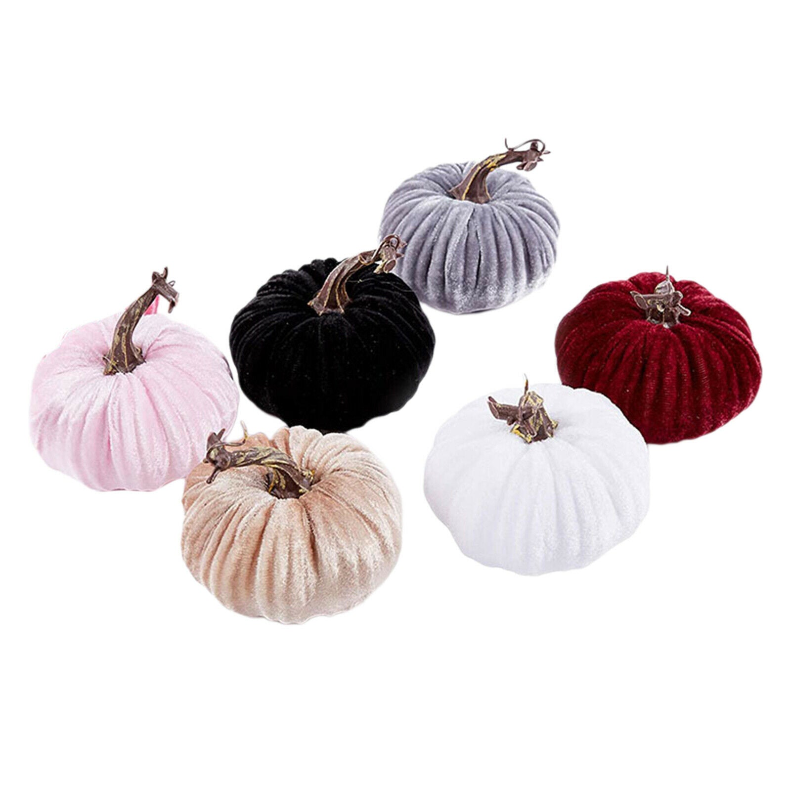 Pumpkin Decoration Artificial DIY Halloween Props Pack of 6 Handmade Home
