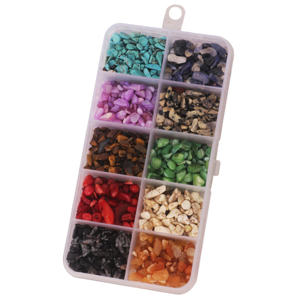 1 Box Approx 5000 Pieces Natural Small Pieces Stones Jewelry Beads For DIY