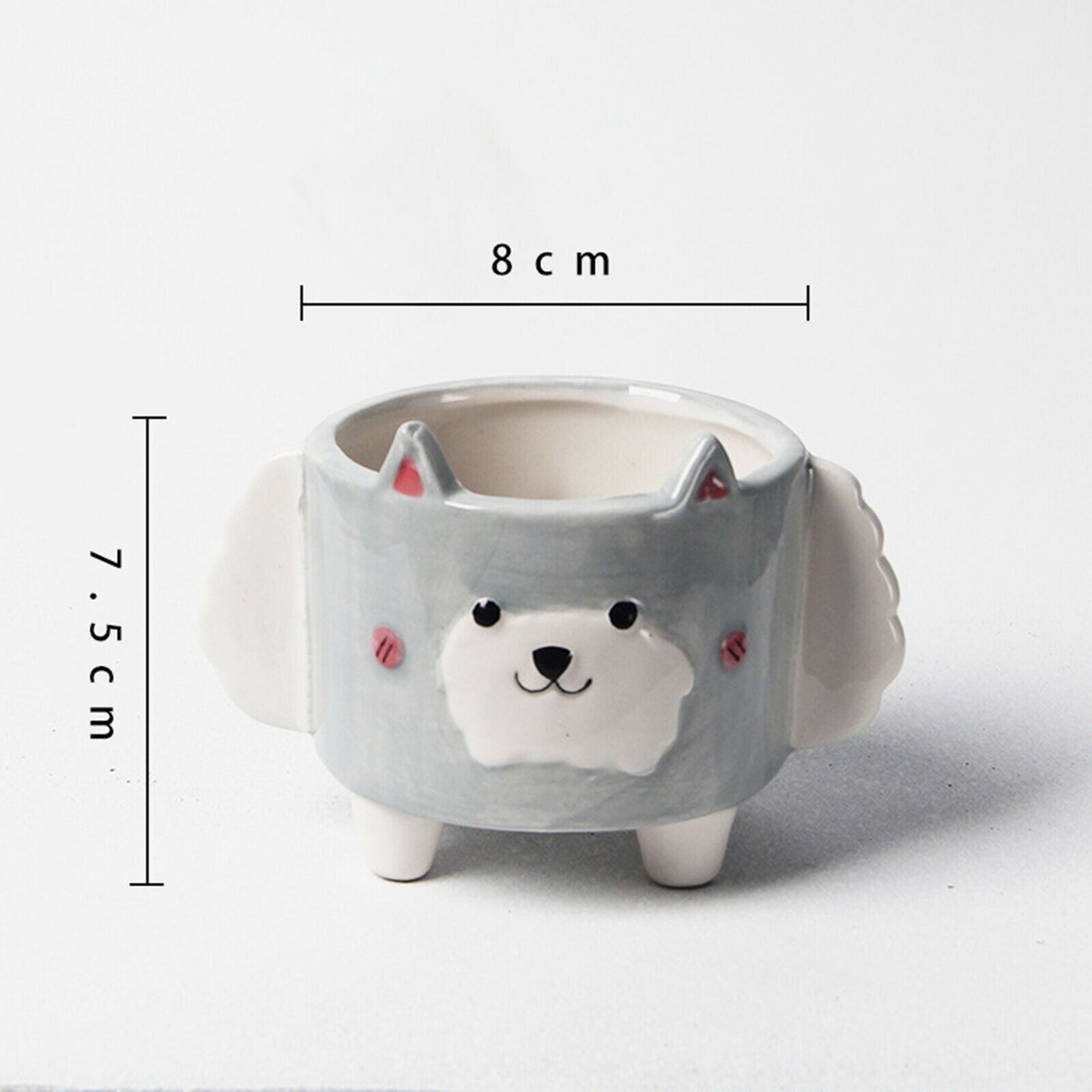 Cartoon Ceramic Animal Flowerpot Succulent Pot Vase Planter Indoor Outdoor Sheep