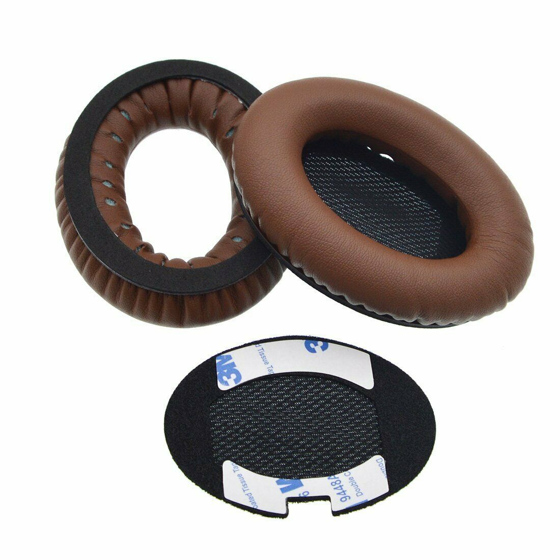 Dark Brown Leather Ear Cushion Kit for Bose Around Ear 2 AE2 Headphones Pads
