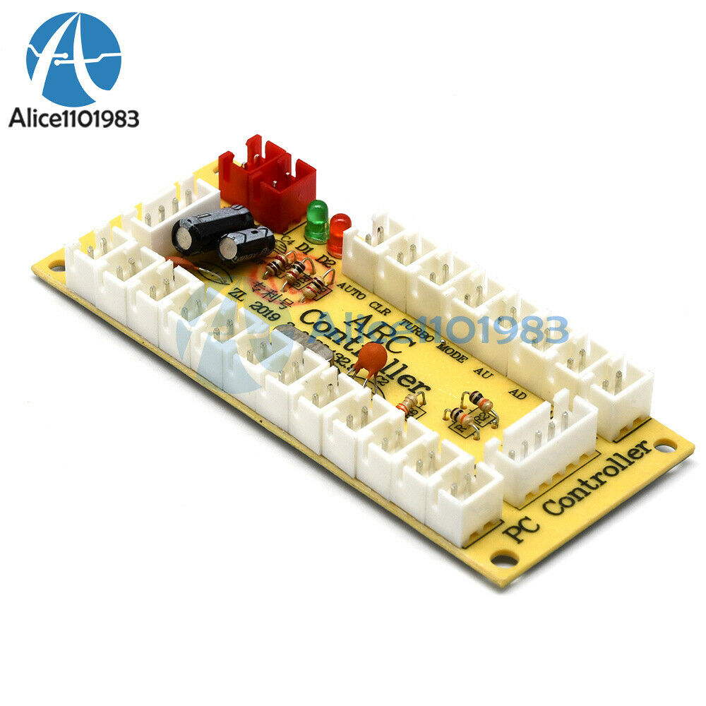 No Zero Delay USB Encoder PC to Joystick & push buttons Arcade MAME Controls