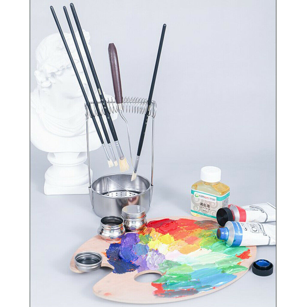 Art Supply Large Stainless Steel Leak-Proof Premium Brush Washer