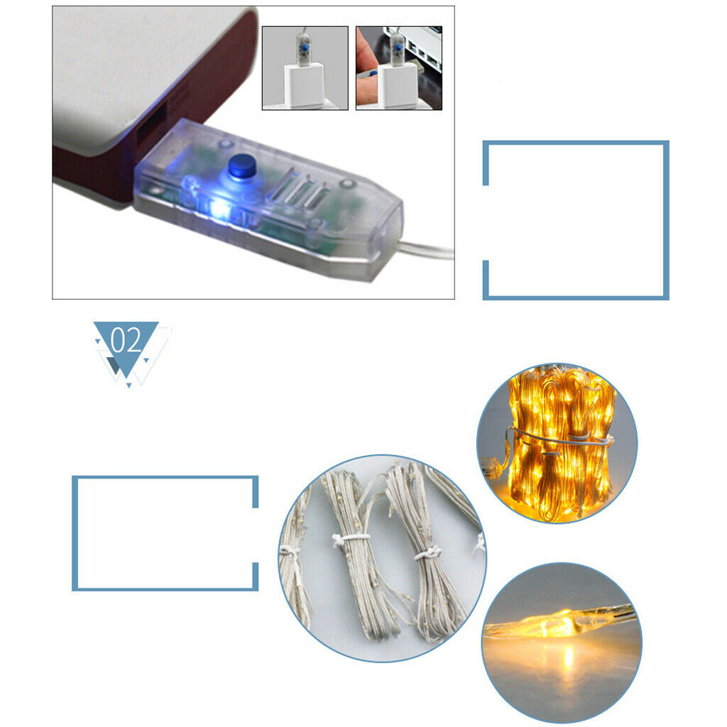 USB Curtain Lights Waterproof Curtain Light USB Powered Window Lights