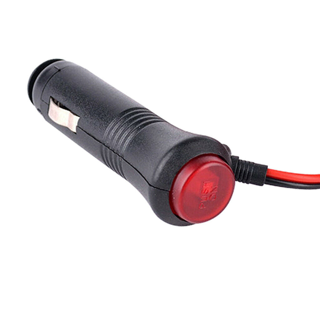 2x 24V Male Car  Lighter Socket Plug Connector On Off Switch 1.5m