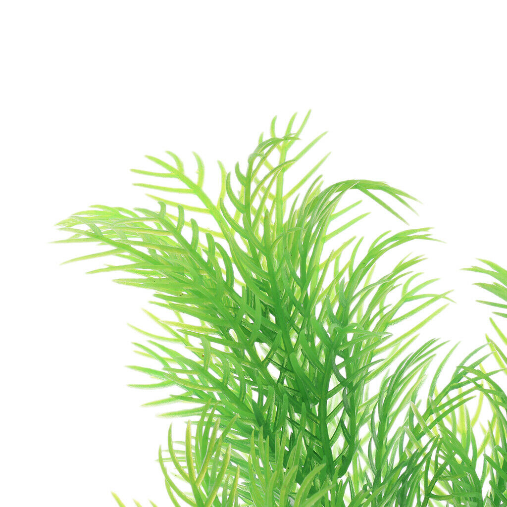 6cm Plastic Aquarium Plants Ornament for Fish Tank - Green