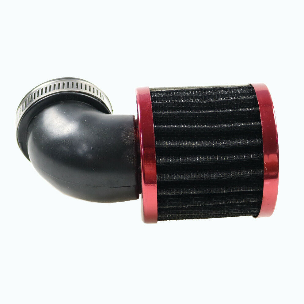 45-48mm Red Right Angle Air Filter Cleaner Off Road Bike Dirt Bike
