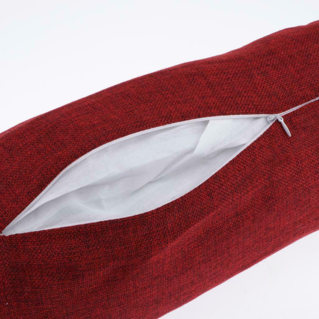 Breathable Sleeping Spine Lumbar Neck Pillow Cervical Bolster /Red