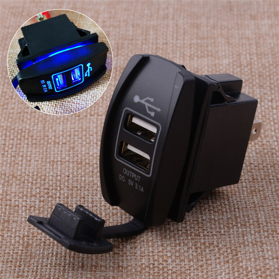 1PCS DC 5V Dual USB Charger Unique Design Of The Double Waterproof And Dustproof