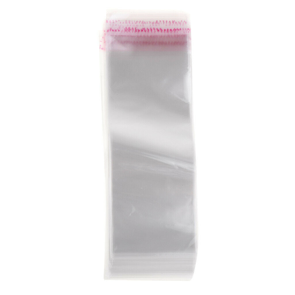 100x transparent sachet with self-adhesive cellophane bags - 7.1 x