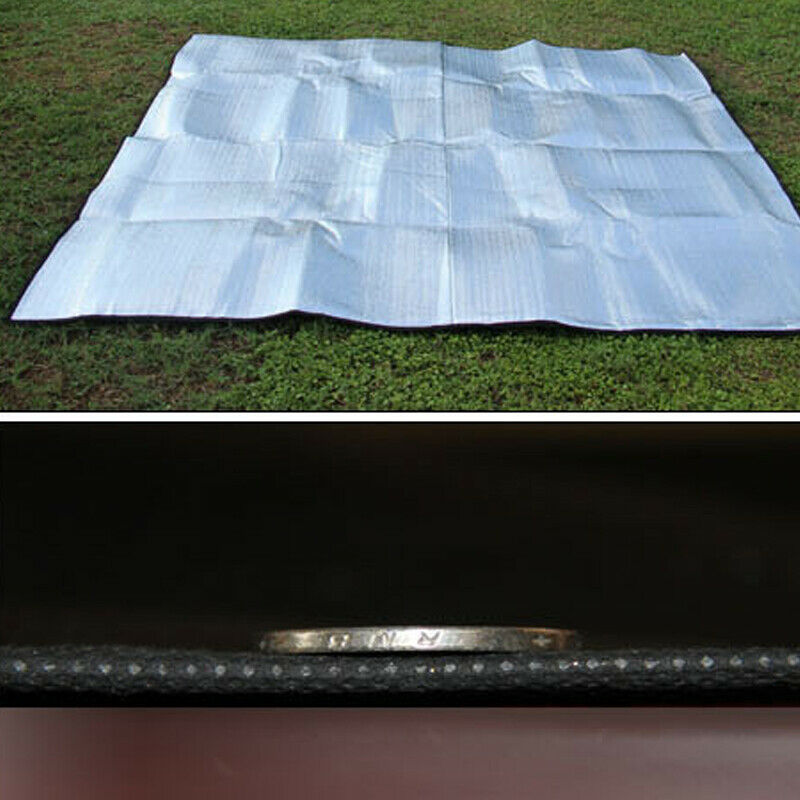 2.4*2.4M Outdoor Aluminum Film Waterproof Moistureproof Mat Lawn Cushion Camping
