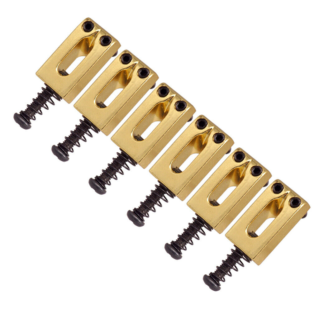Golden Saddle Guitar Bridge String Saddles For Electric Guitar Spare Part