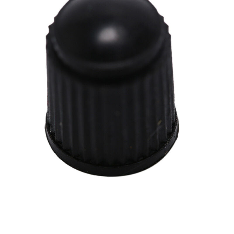 5pcs black plastic dust valve caps bike car wheel tyre air valve stem caps BDAU
