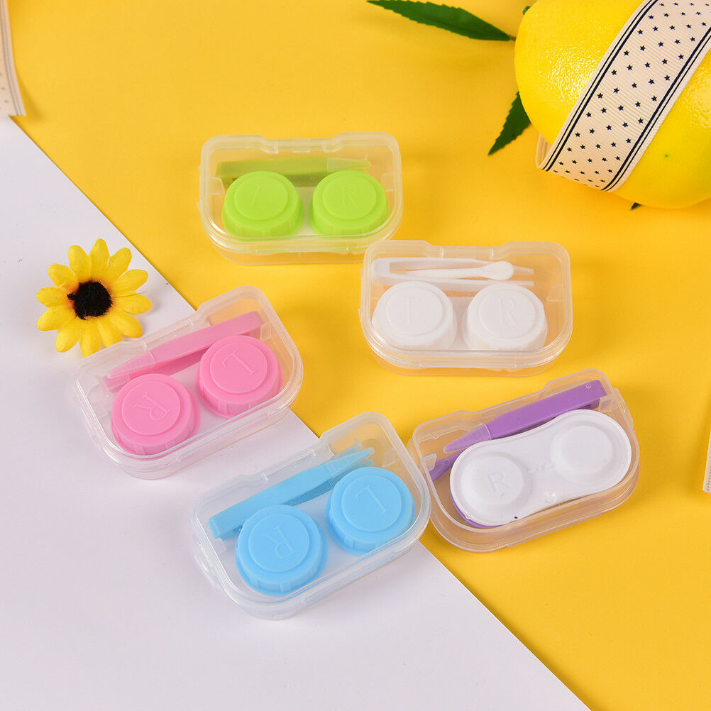 Mini Transparent Clear Portable Contact Lens Case Storage Box Holder Conta.l8
