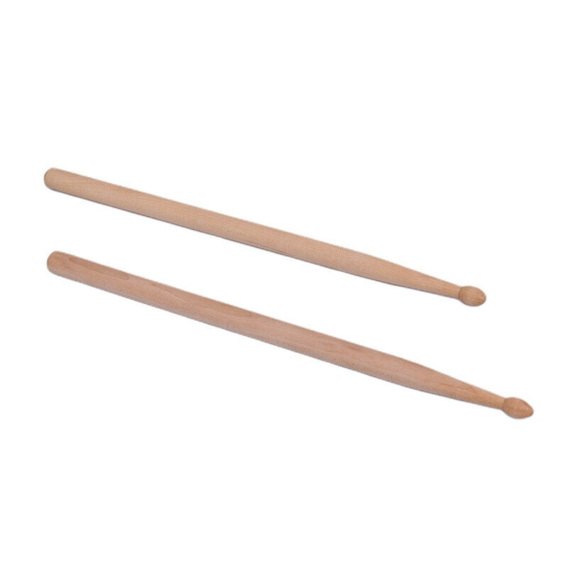 1Pair Lightweight Music Children Maple Wood Oval Tip Drum Sticks AccessoriesDD