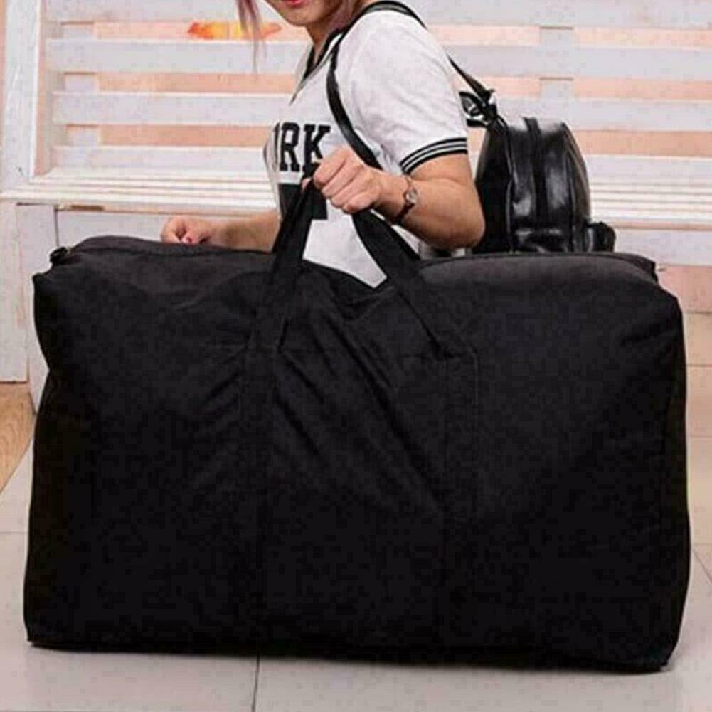 Home Extra Large Storage Bag Waterproof For Outdoor Y1S1 Cushion Black W6Q1