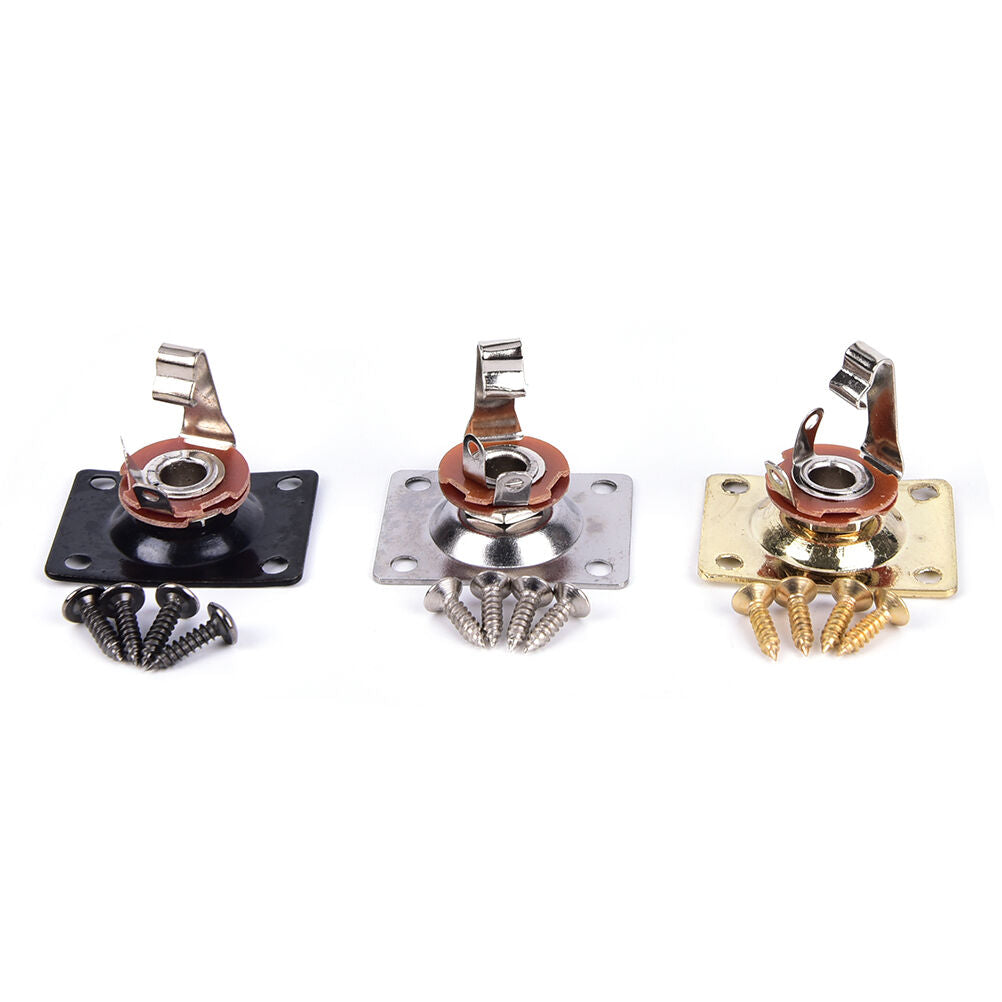 Sliver Square Style New Guitar Jack Plate , Output Socket Chrome Rectang .l8