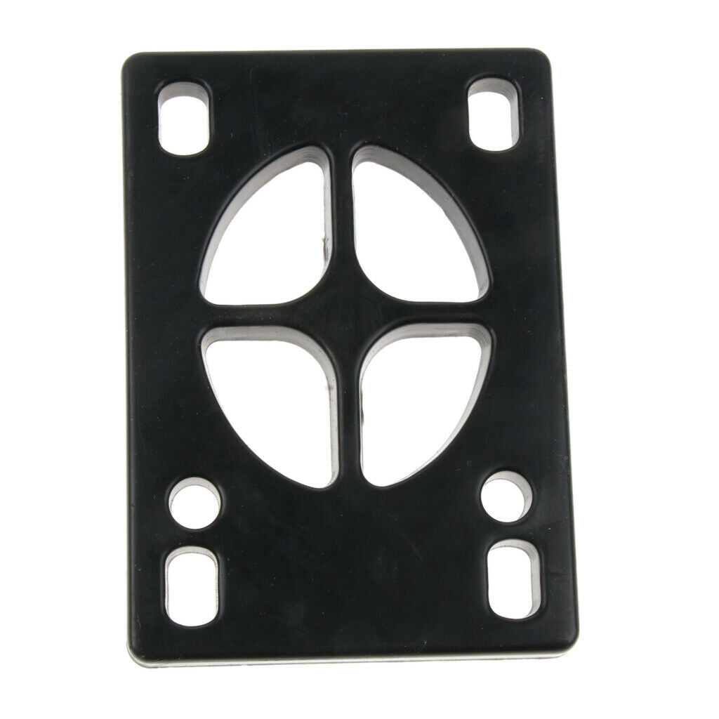 4pcs Black PU Skateboard Shock Riser Pad Mounting Hardware Mounting Hardware