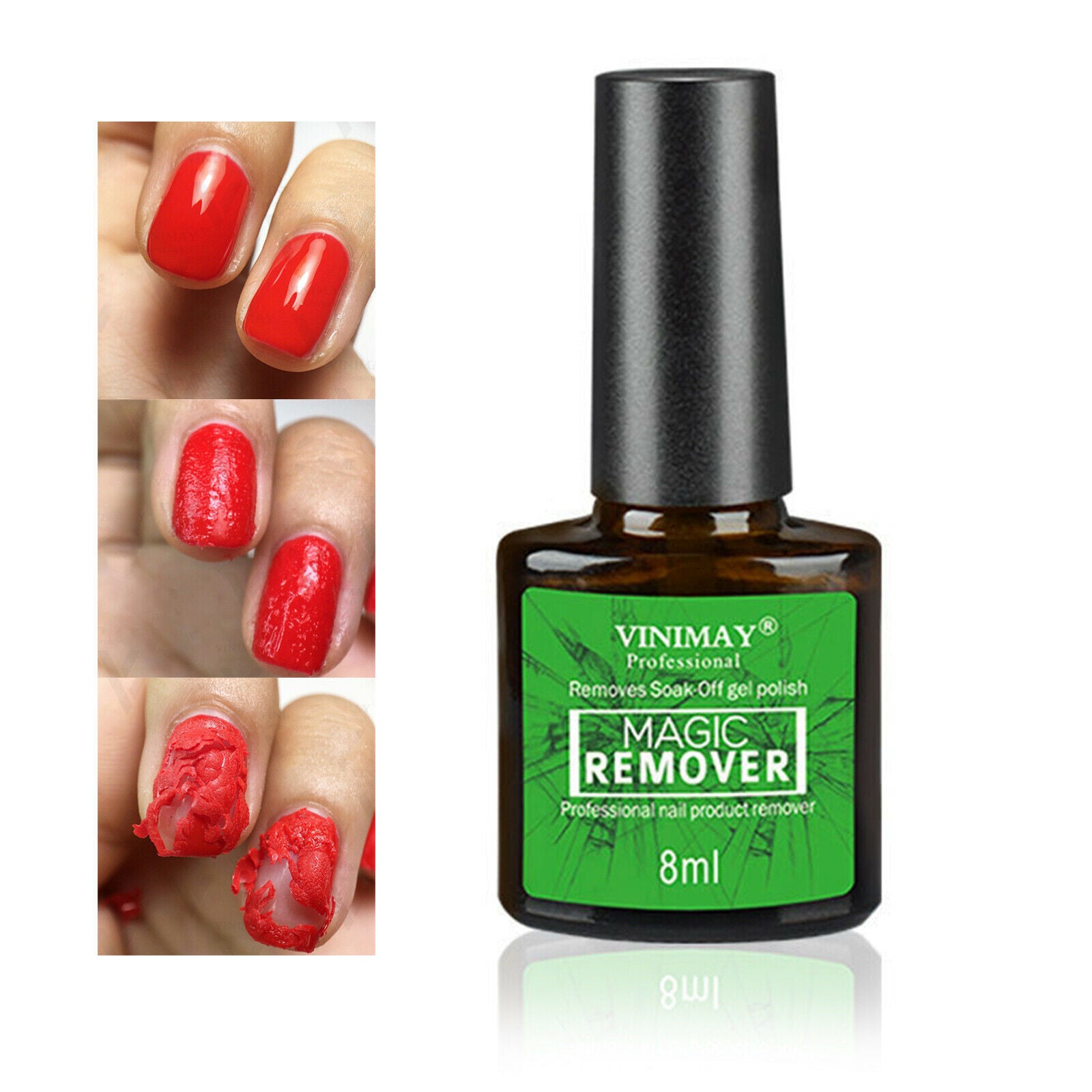 Burst Nail Gel Remover Polish Soak Cleaner Degreaser Nail Cleaner Manicure 8ml