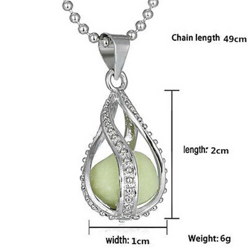 Couple Necklace Fashion Pendant  The Little Teardrop Gift Glow in Dark