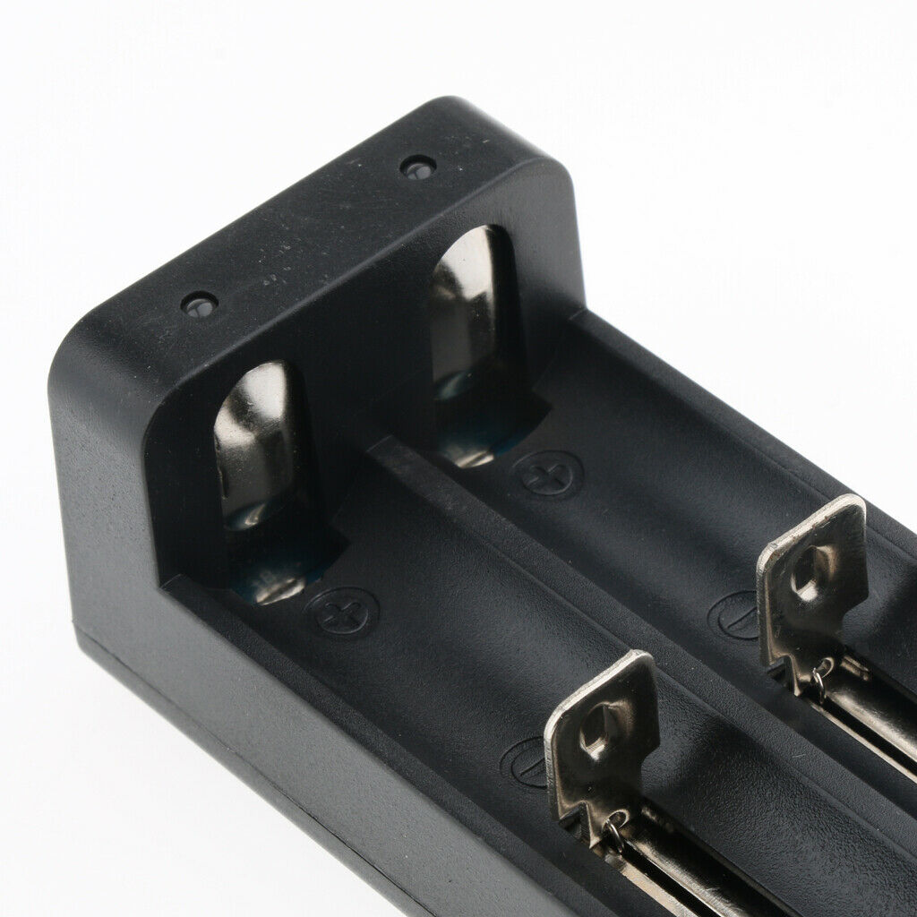Dual Slots Battery Charger Charging Dock for Lithium 18650 26650 18350 16340