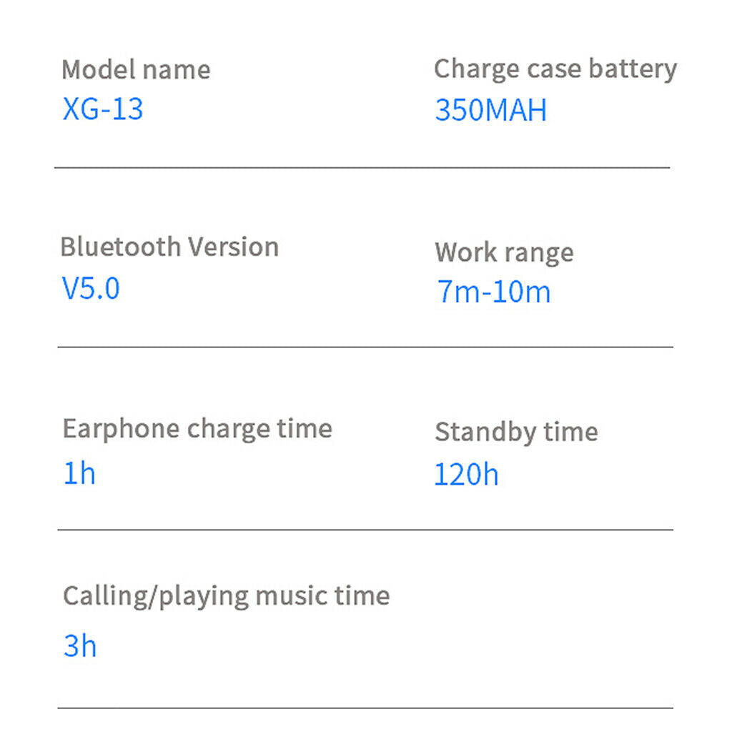 In-Ear Hifi Bluetooth 5.0 TWS Earphone Earbuds Headphone Headset With Mic