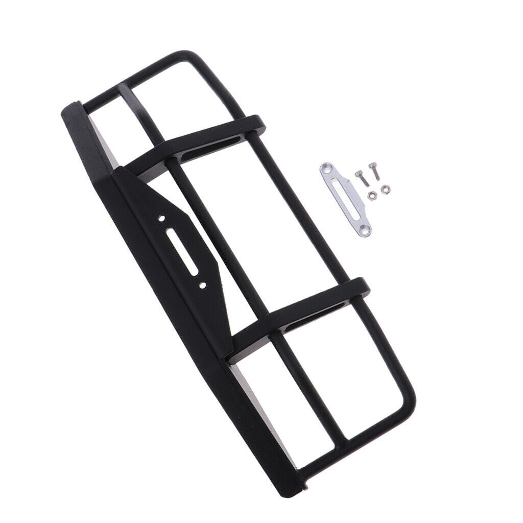 For Axial SCX10 D90 Metal Front Bumper Armor Body Guard Shield