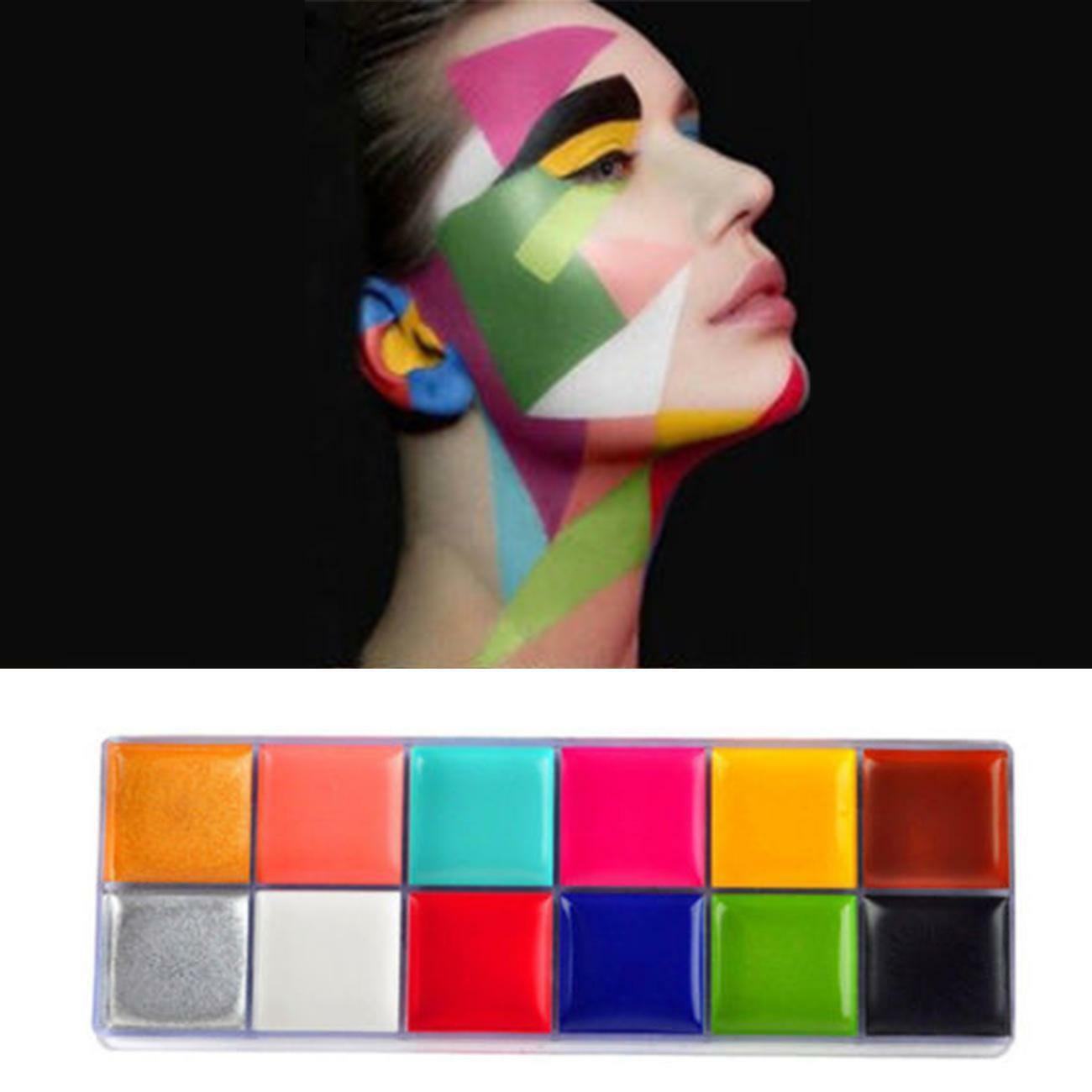 12in1 Flash Color Palette Paint Cosmetic Case Beauty Makeup For Cheeks Eyes Lips