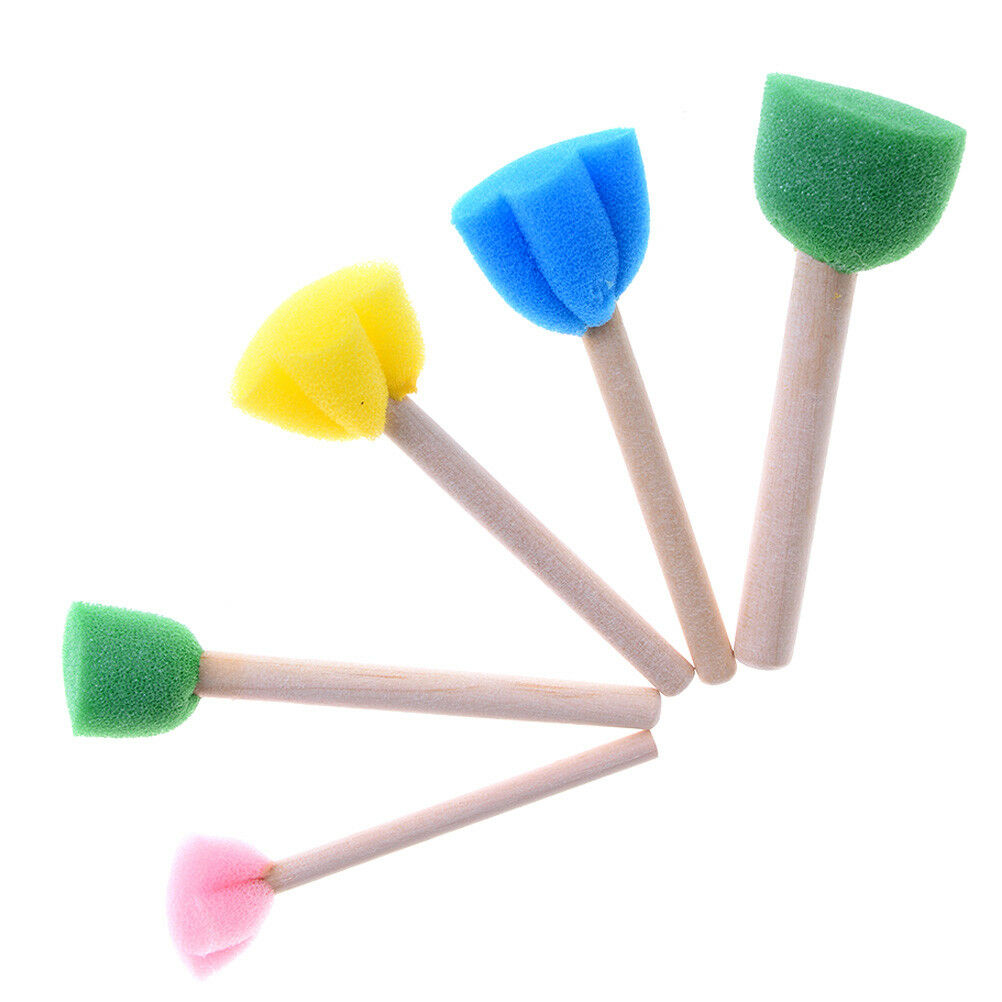 5pcs sponge brush children art diy painting tools baby drawing toys gi gtY1