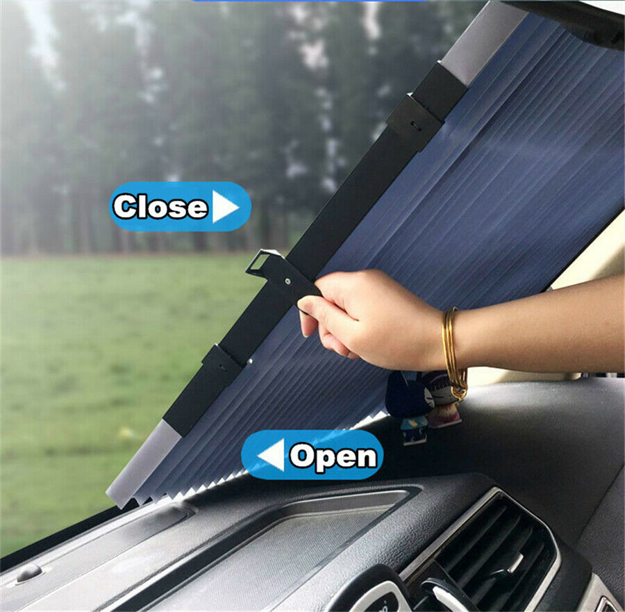 Foldable Rear Window Sun Shade Block Visor Folding Windshield Cover 46*183cm