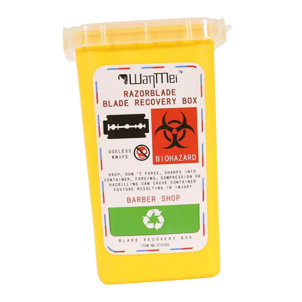 Plastic Small Sharps Biohazard Needles Blades Disposal Container Bin 3 Color